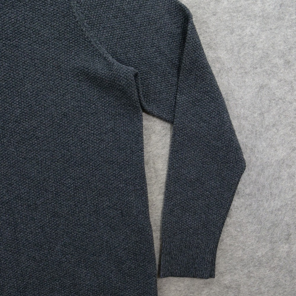 Lululemon Textured Knit Crewneck Sweater Mens Medium Heathered Black LM3DQBS - Picture 5 of 13